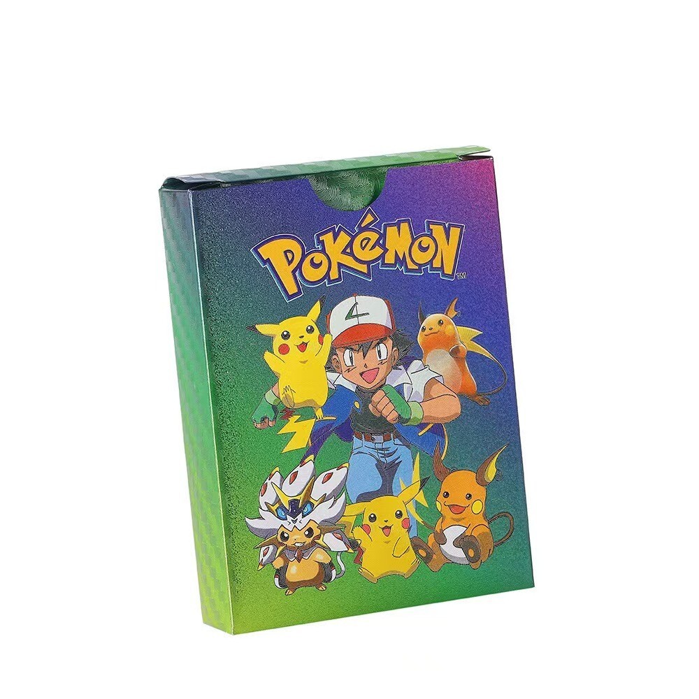 Pokemon Card Foil Laser Color PACK 55 CARDS TCG GX Vmax GX Card Charizard Rare