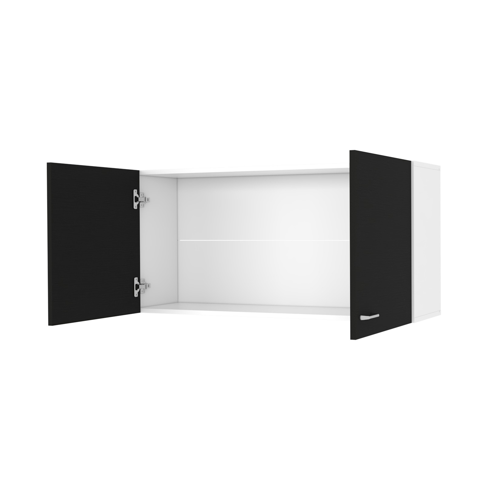 Carbon Espresso Rectangle 2-Door Wall Cabinet