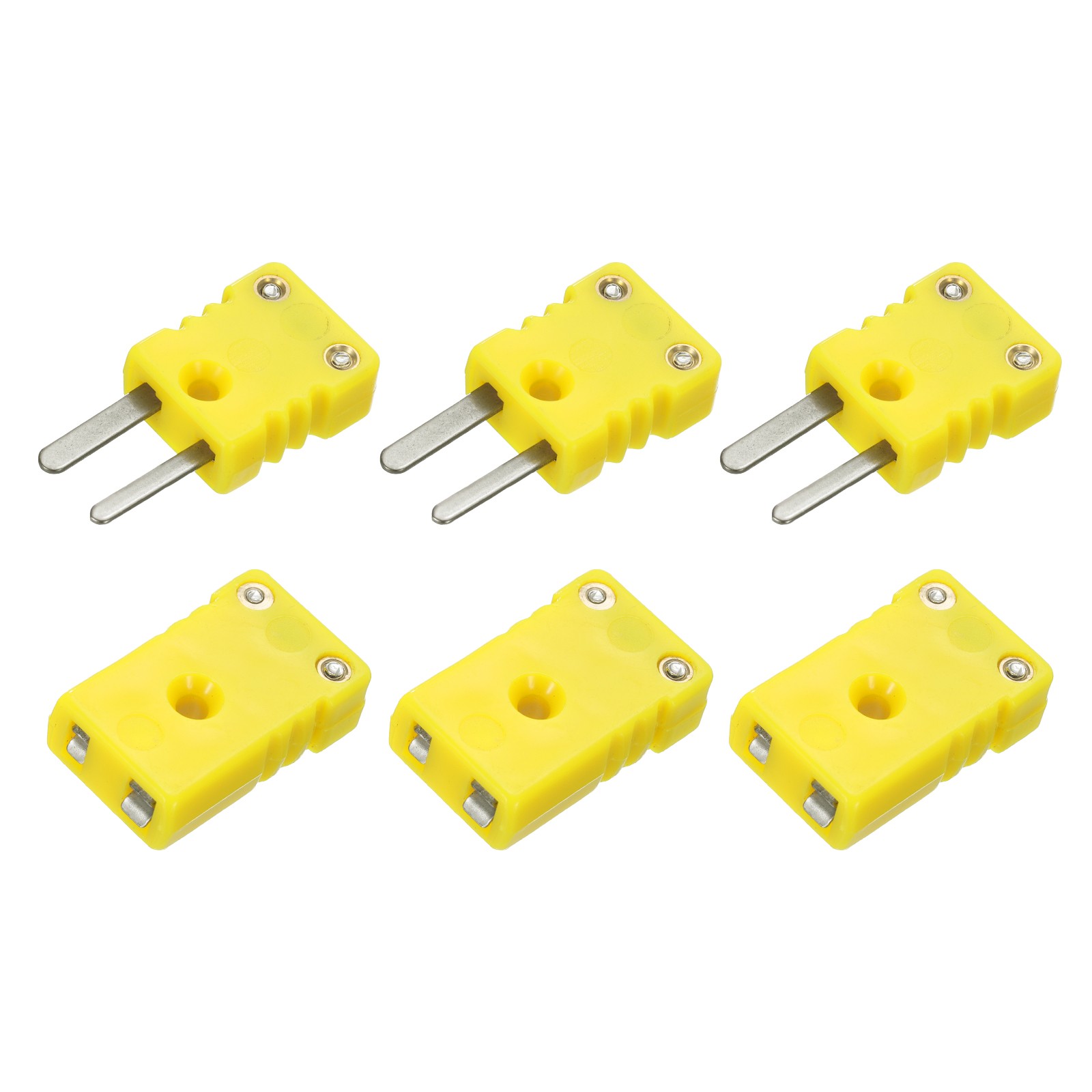Mini K Type Thermocouple Wire Connectors Male Female Plug 220°C(428°F) 3 Set