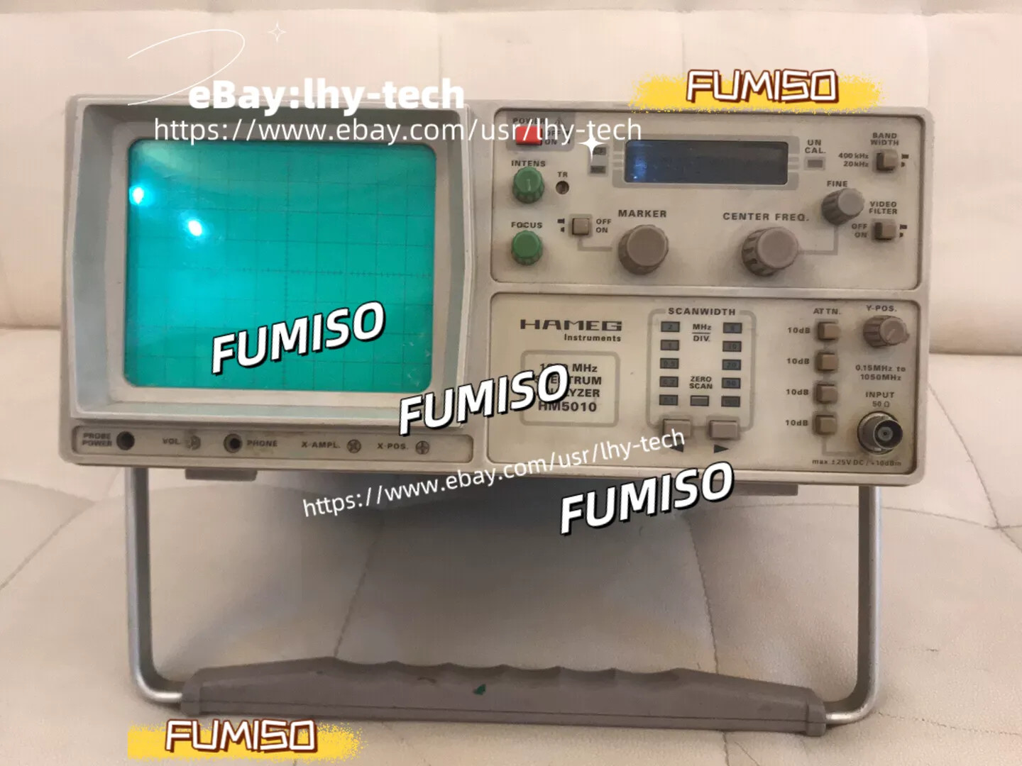 USED 1PCS HAMEG HM-5010 1000mhz 0.15MHz-1050MHz Spectrum Analyzer&lhy