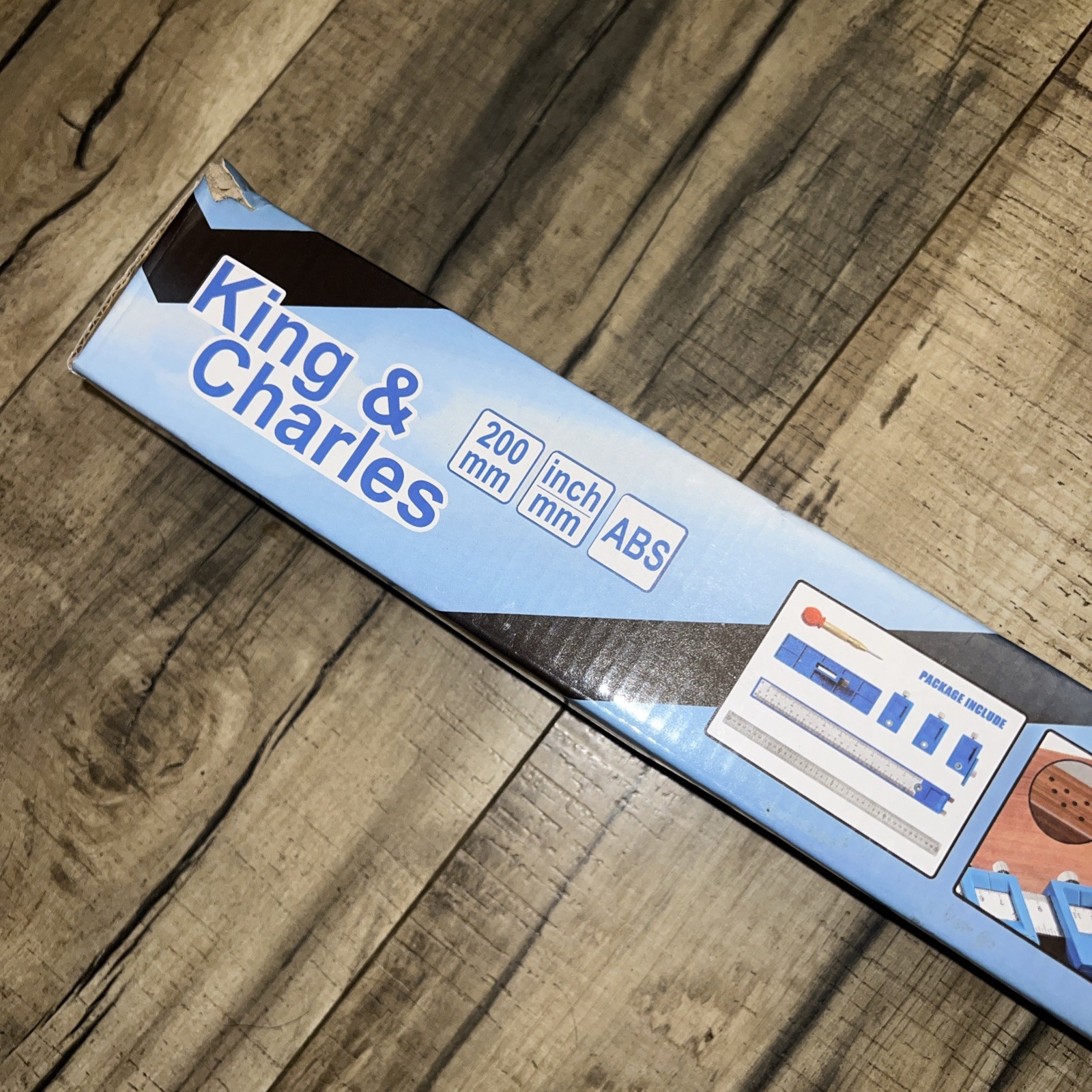 King and Charles Cabinet Hardware Jig Ruler Handle with Automatic Center Punch