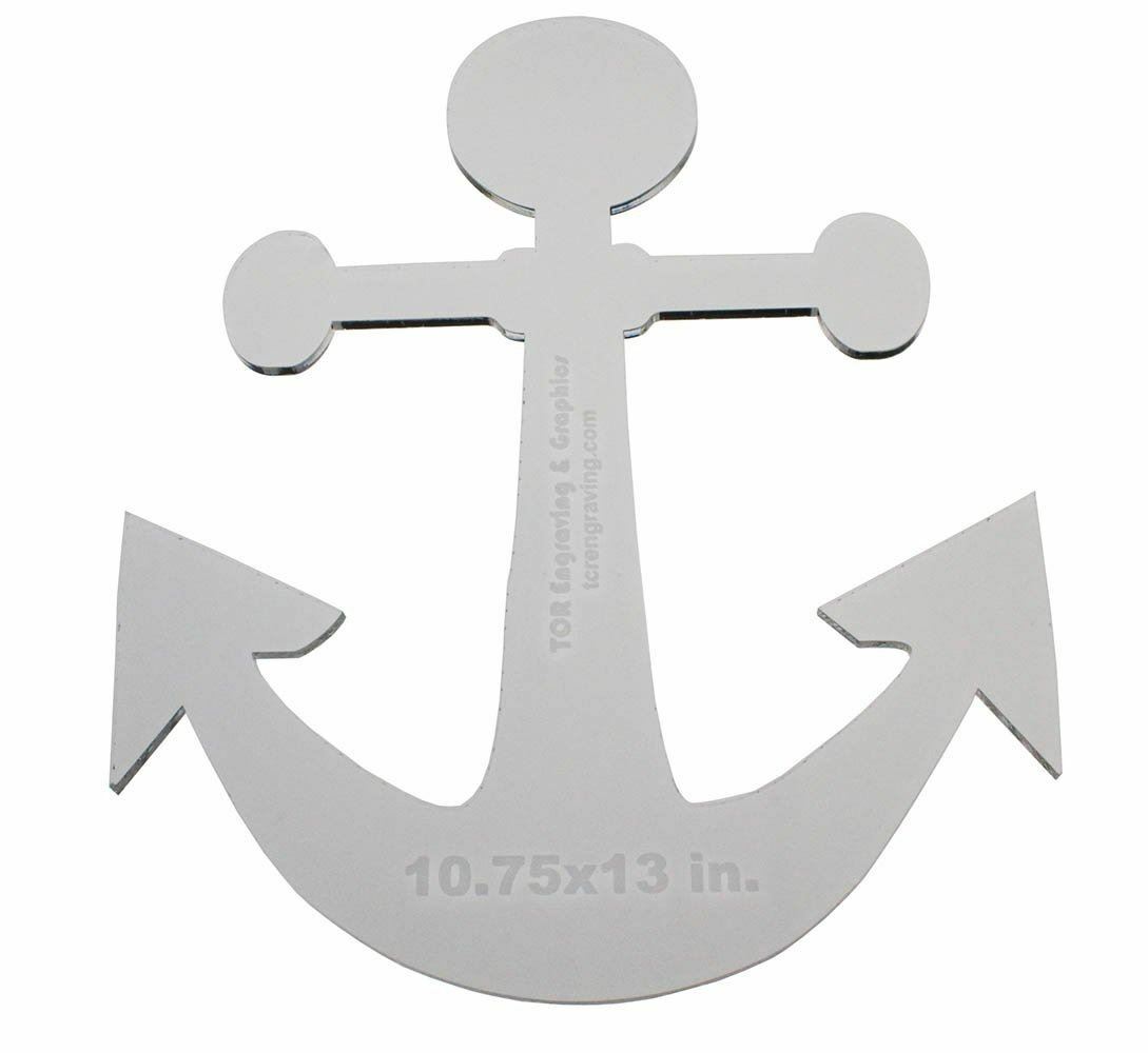 Anchor Template - 13" x 10.75" 1/4" Acrylic