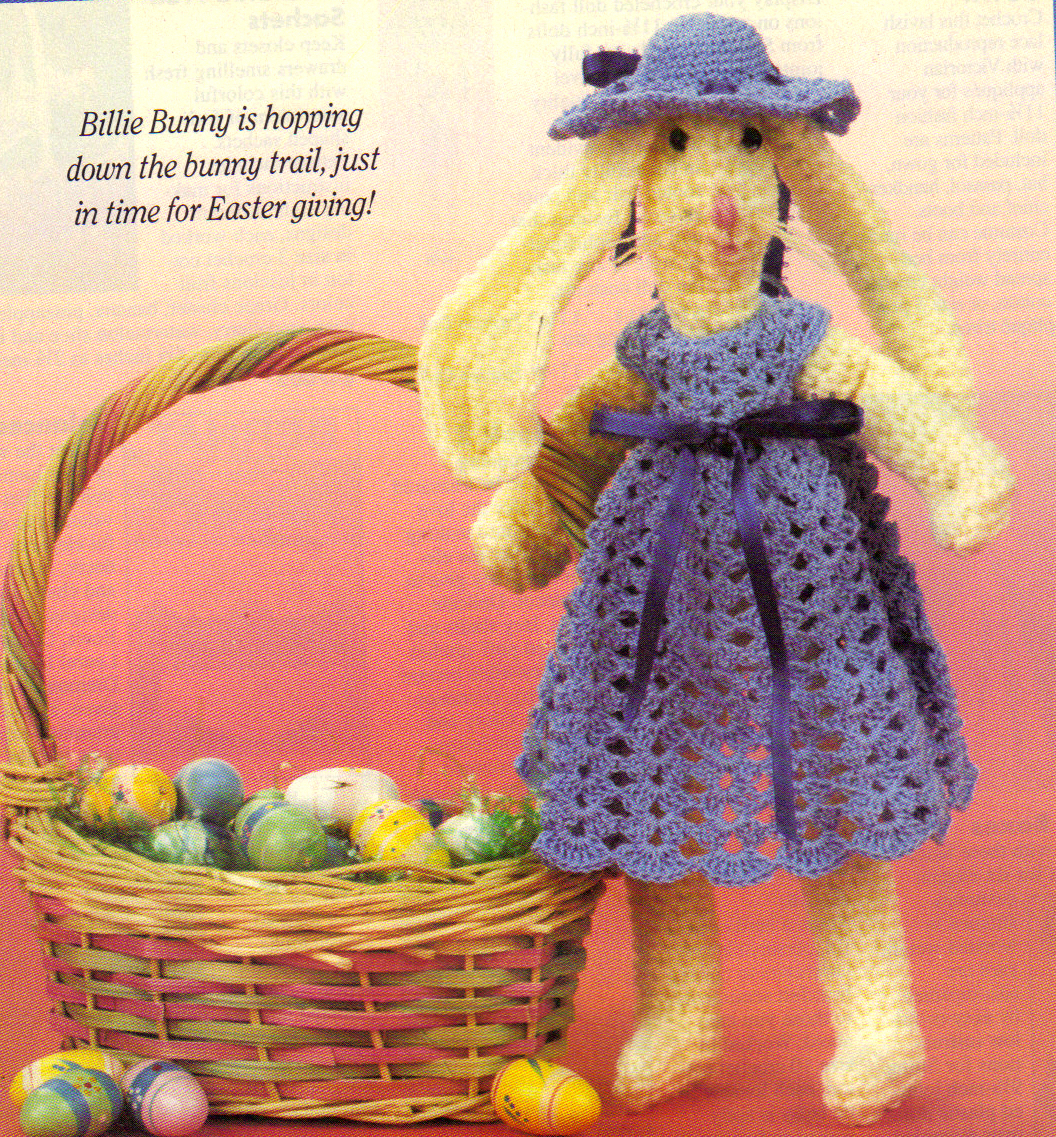 CUTE Billie Bunny Doll/Toy/ Crochet Pattern INSTRUCTIONS ONLY