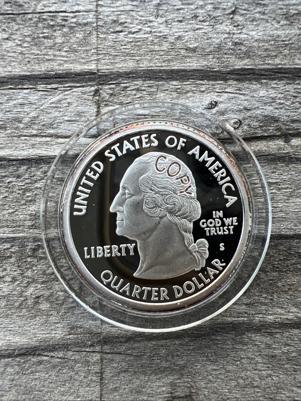 2004-S Washington DC Quarter Proof Copy in Coin Case