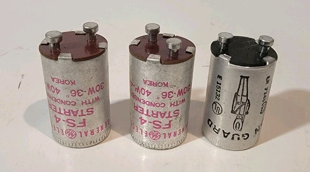 FS-4, FS-2C Universal Fluorescent Starter With Condenser Lights, Pinball GE, Etc