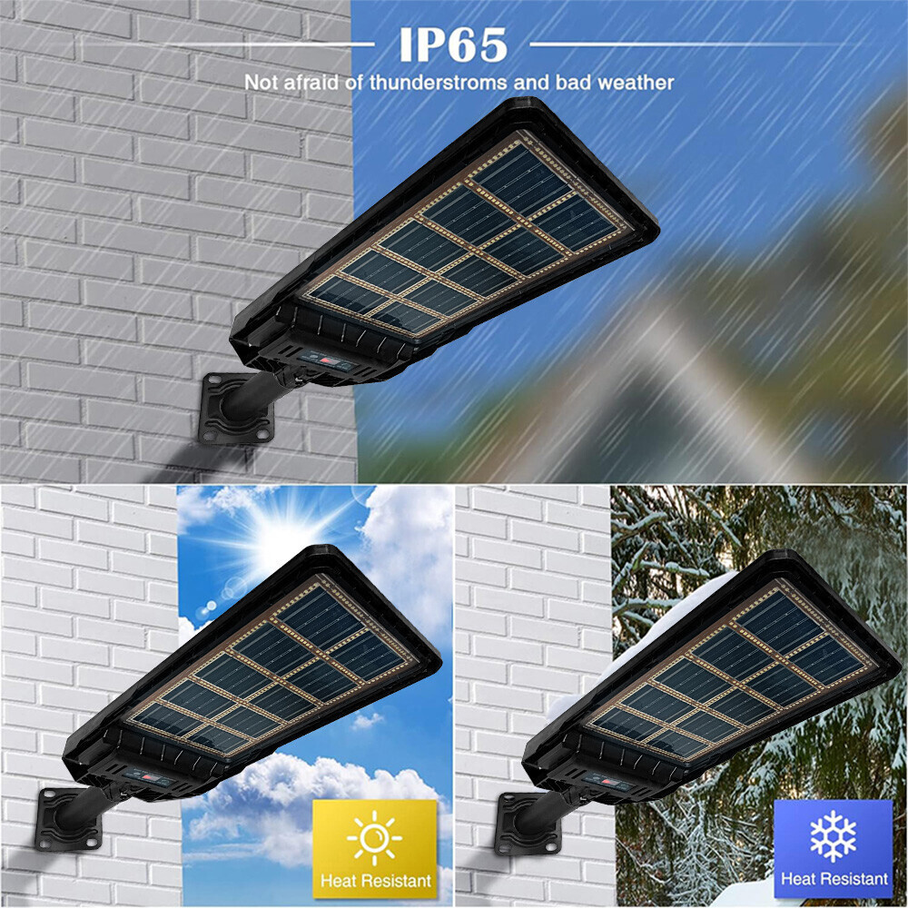 NEW 6000W Commercial Solar Street Lights Outdoor Dusk to Dawn Super Bright 2025