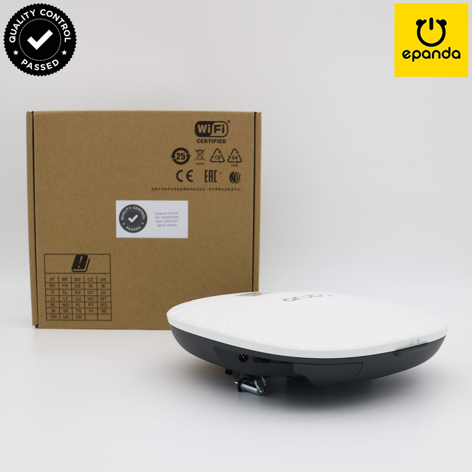 Aruba AP-515-RW APIN0505 Q9H62A Unified Campus AP WiFi-6 + AP-MNT-D,  1Y-Wty