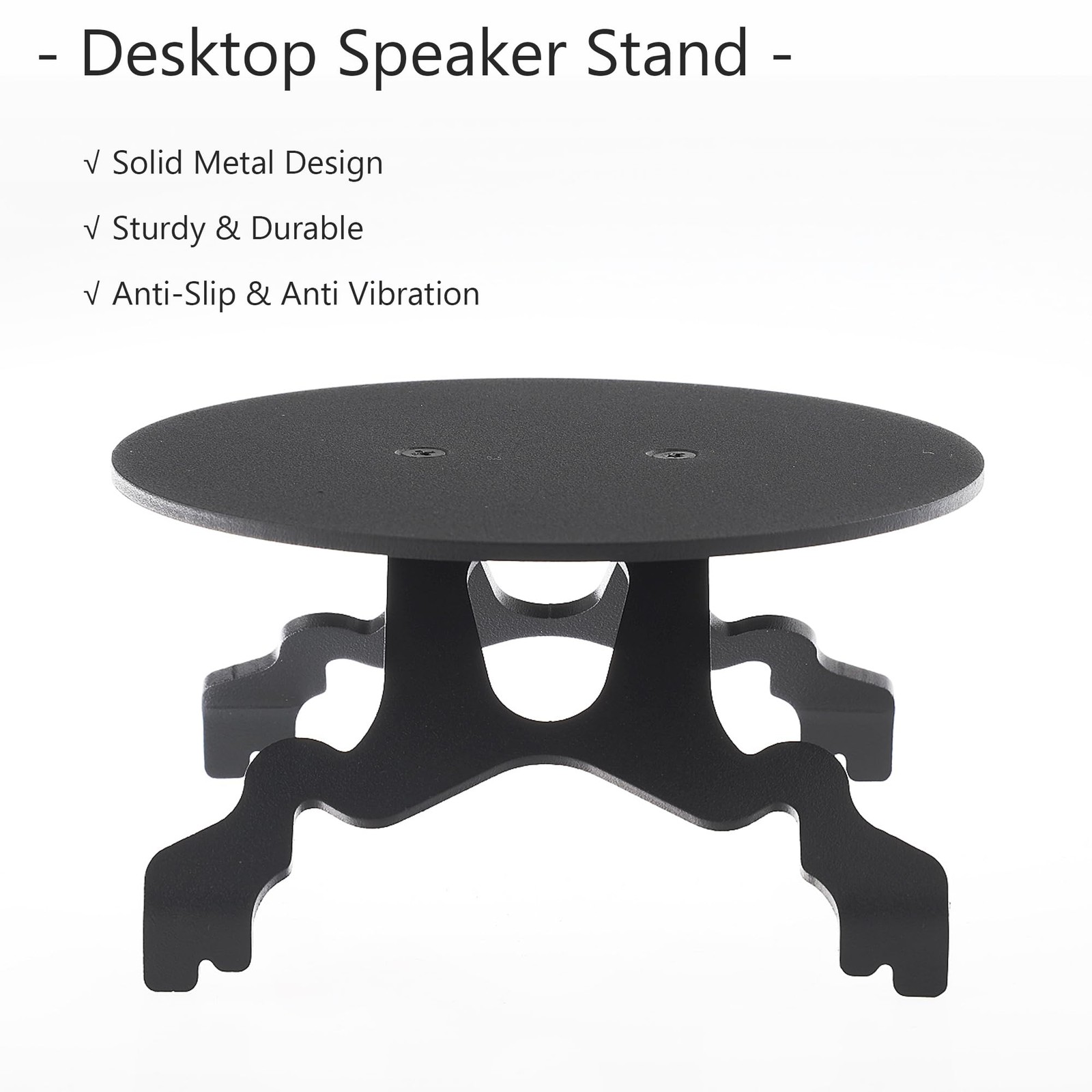 Multi-Functional Metal Stand for Desktop Black Sand Effect Speaker Desktop Sp...