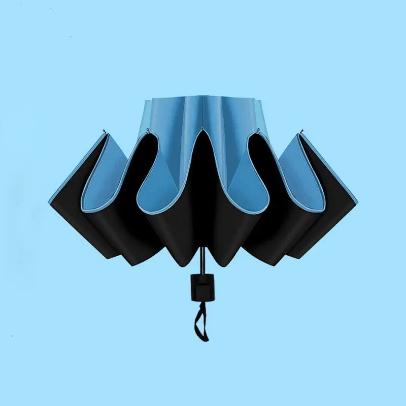 Compact Reverse Umbrella for Rain and UV Protection Inverted Folding Umbrellas w