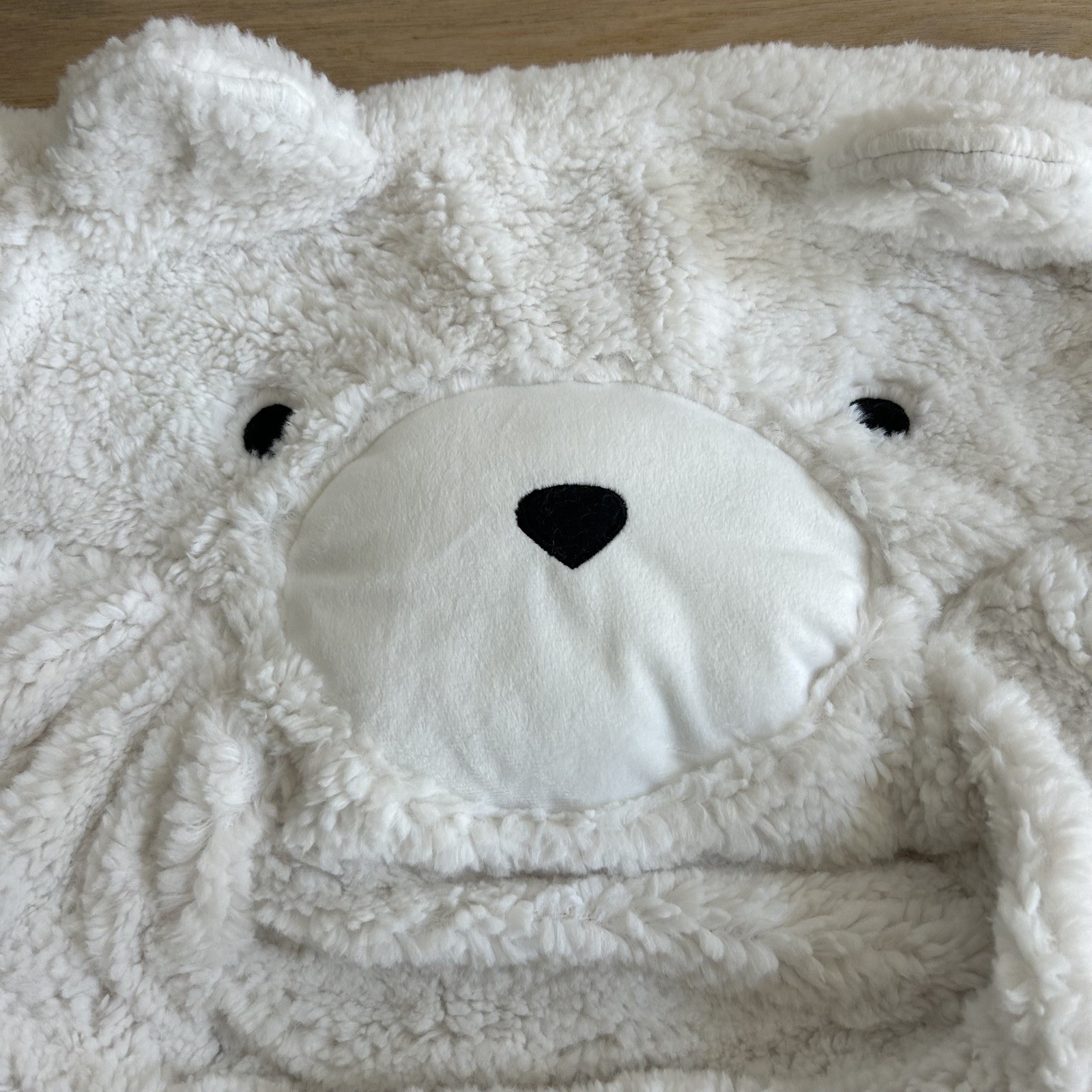 NEW Pottery Barn "My First" Anywhere Chair Slipcover Ivory Sherpa Bear Plush