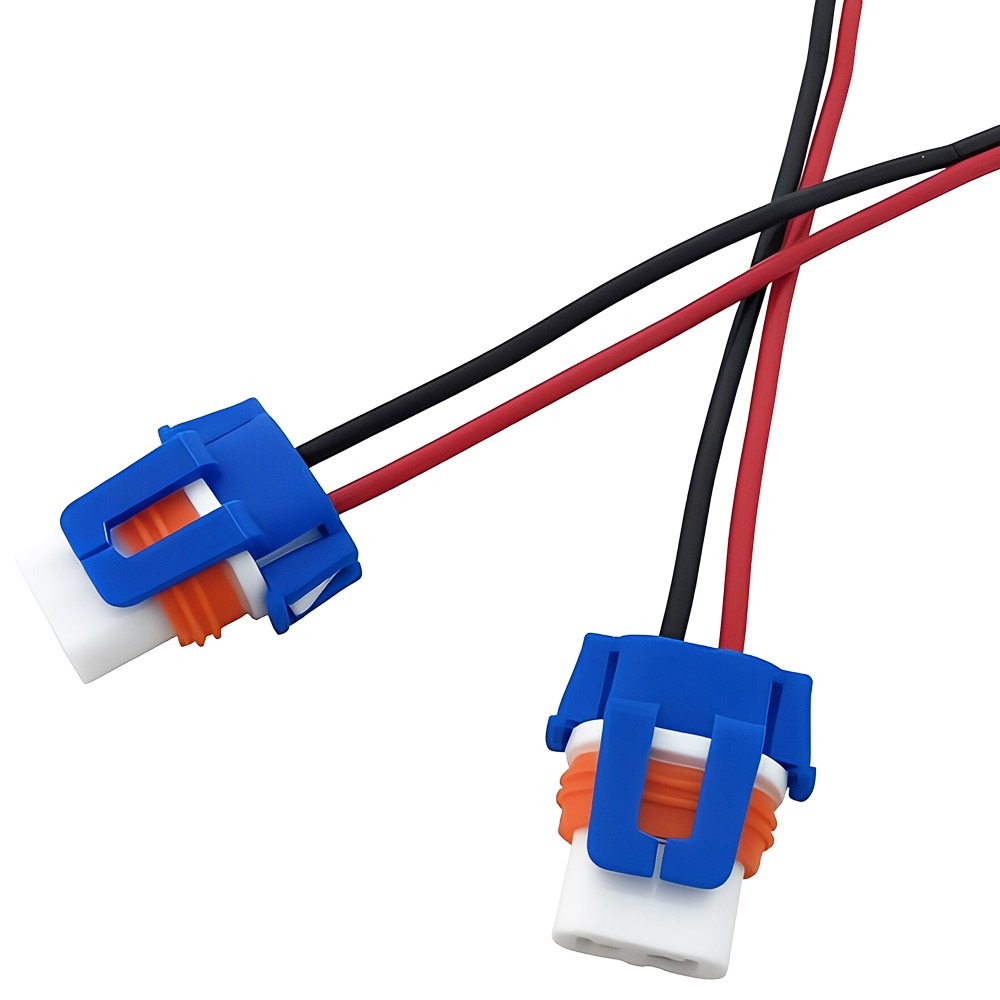 2pcs 9005 HB3 Ceramic Socket Connector Headlight Dual Beam Wiring Harness Holder