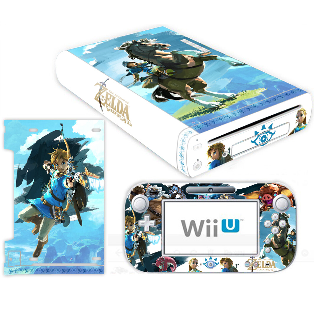 Legend of Zelda Link Nintendo Wii U Console Controller Skin Vinyl Decals Sticker