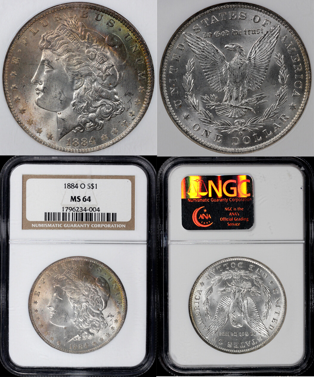 1884-O $1 Morgan Dollar NGC MS 64