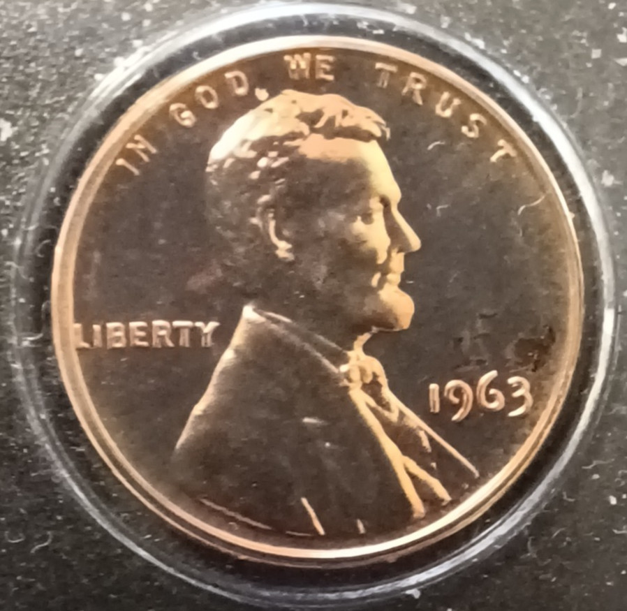 1963 United States Silver Proof Set in Hard Plastic Holder