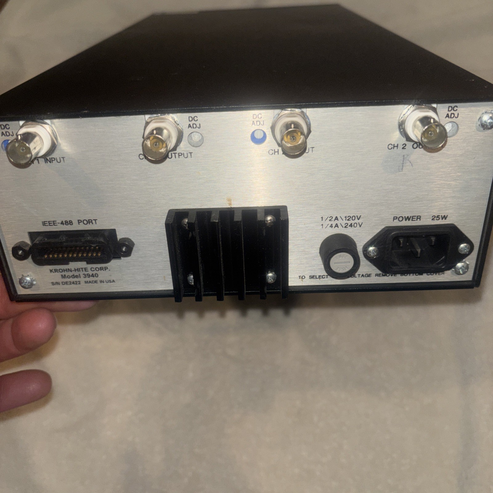 Krohn-Hite Model 3940 Dual Channel Programmable Filter