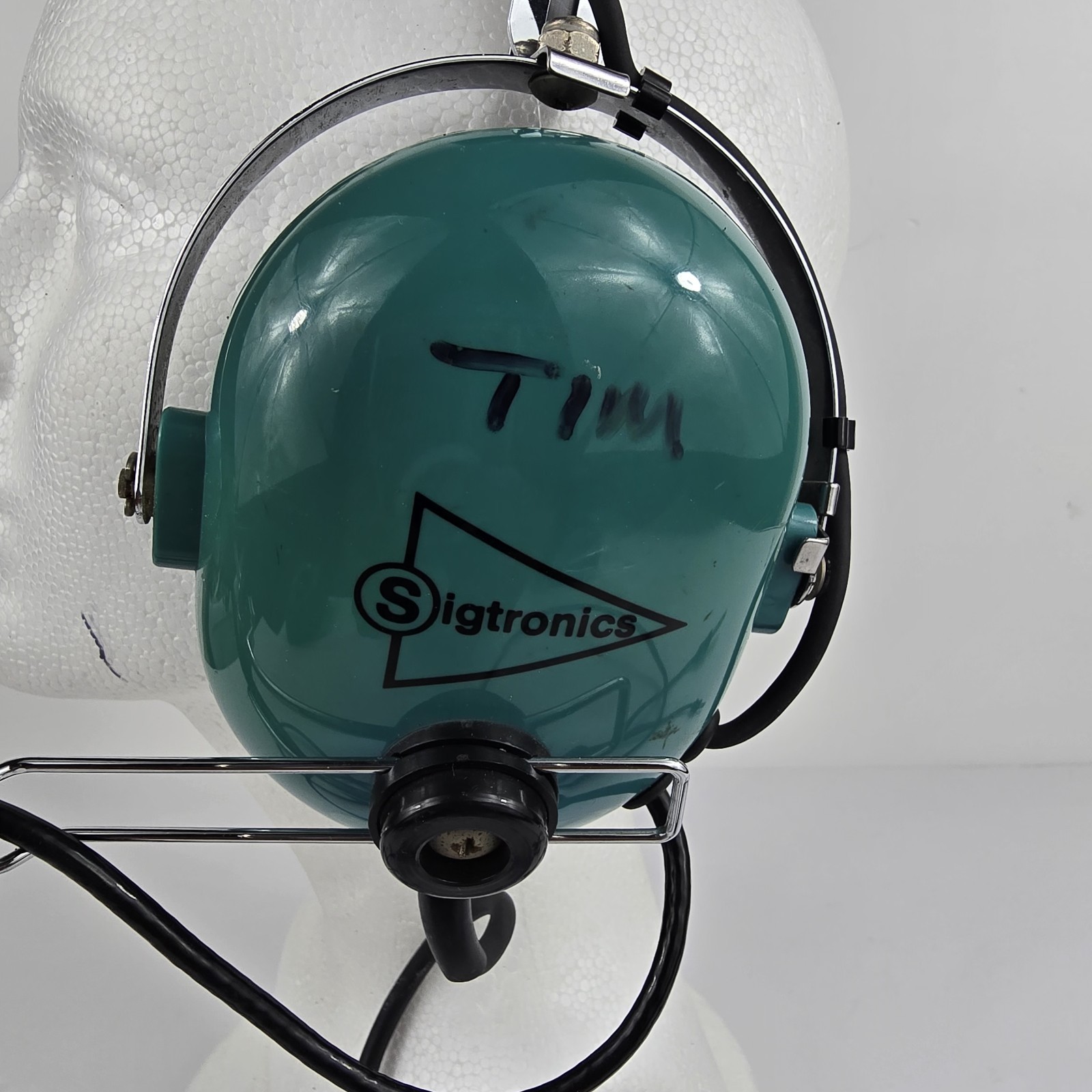 Sigtronics S-40 Pilot Aviation Headset Teal Blue Flying Headset Untested AS IS
