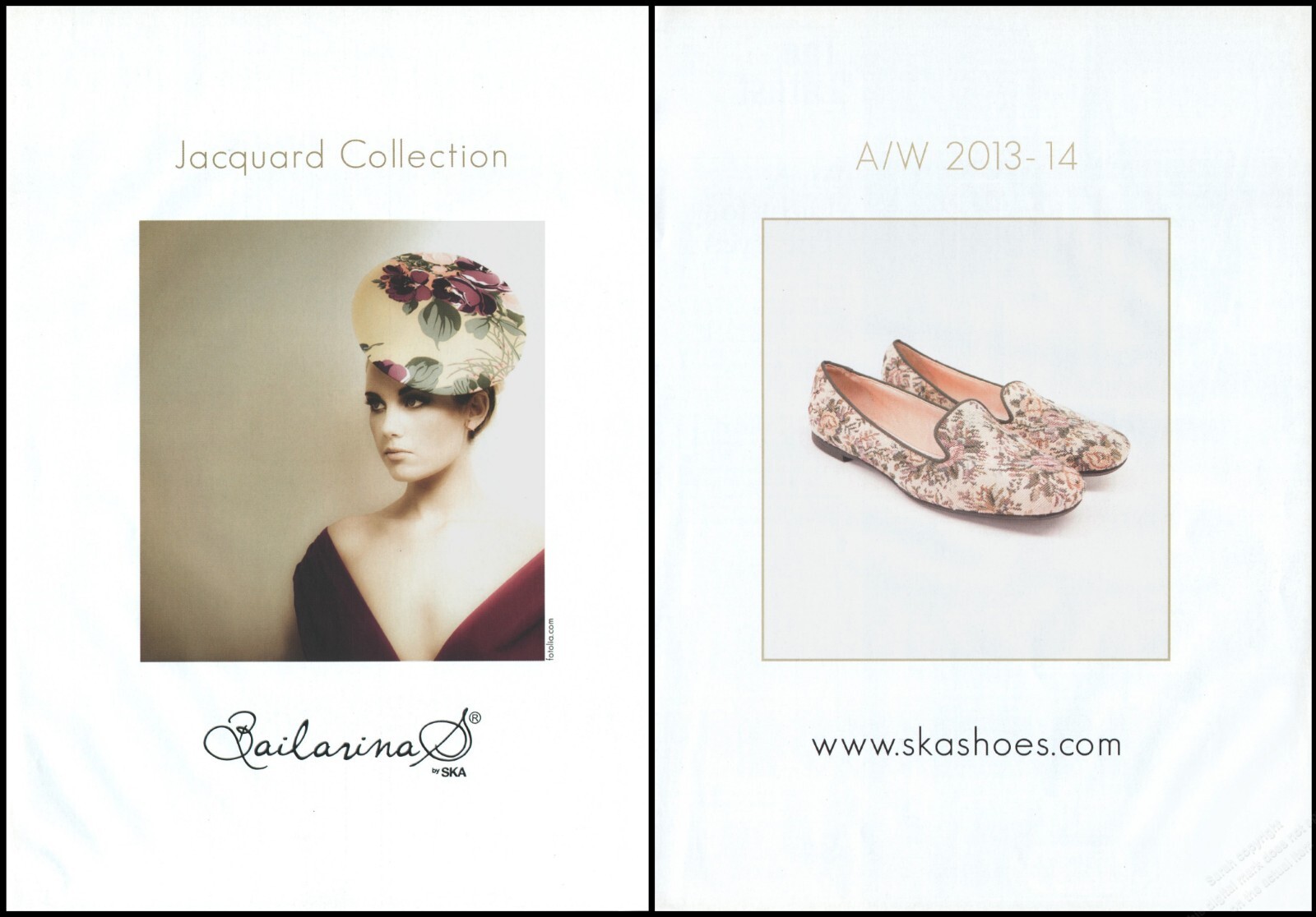 Footwear Jacquard Collection Magazine Print Ad Women Fashion  shoes 2013-2pg