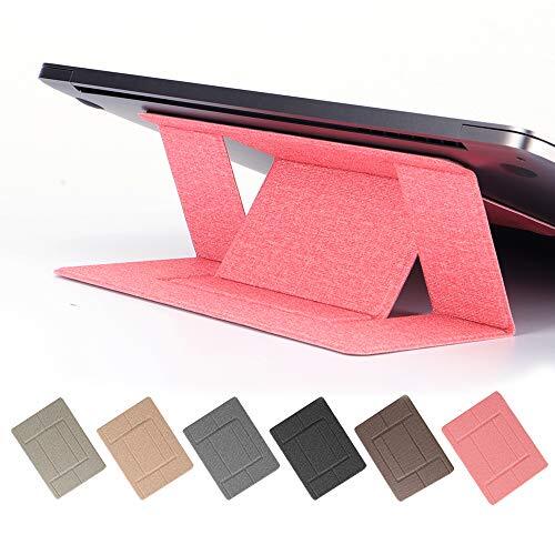 Adjustable Foldable Laptop Stand, Portable and Protective Pink