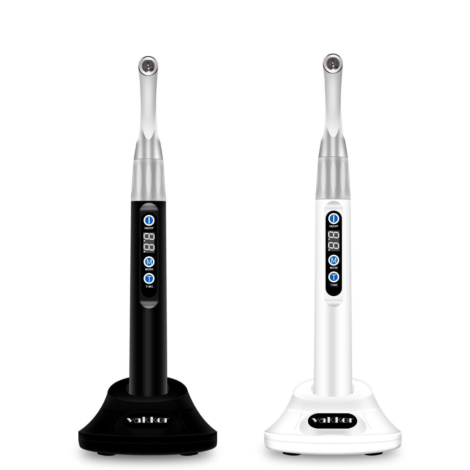 Vakker Dental Broad Spectrum LED Curing Light 1 Second Resin Cure Lamp 2500mW/c㎡