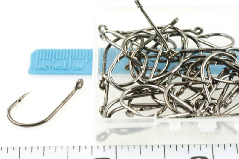 1# 100 Pieces UDUI Yishini Octopus Fishing Hooks Eye End