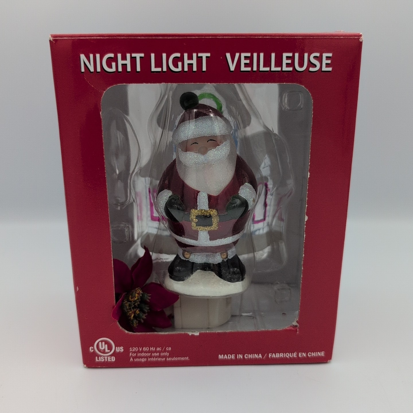 Christmas Night Light Veilleuse SANTA CLAUSE House Costco - Excellent Condition