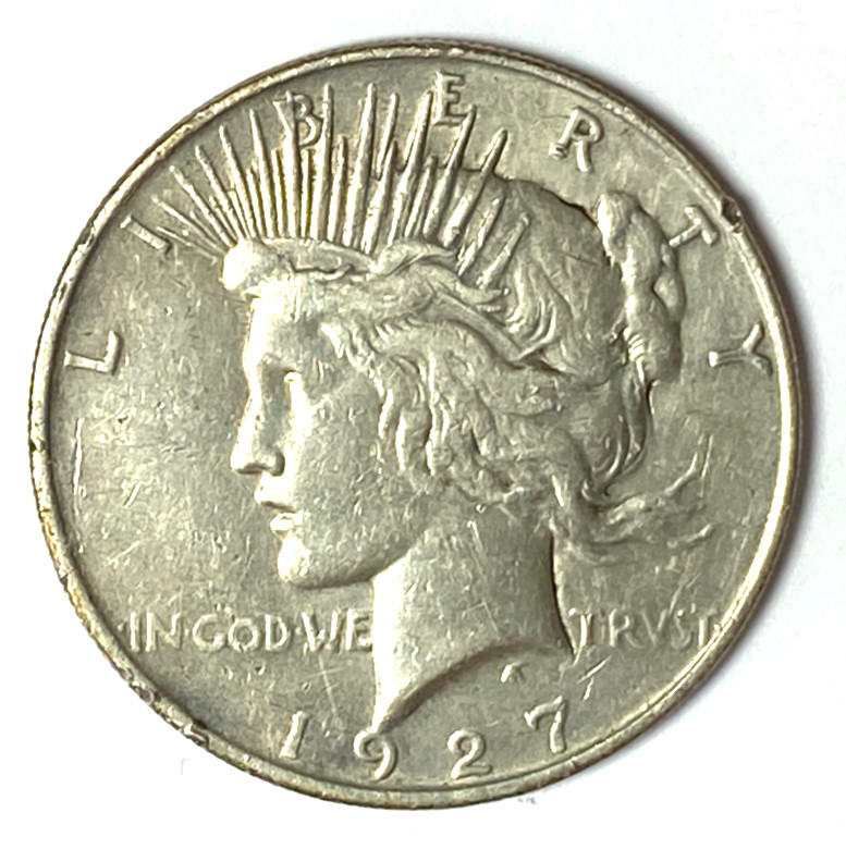 1927 D $1 Peace Silver US One Dollar Denver