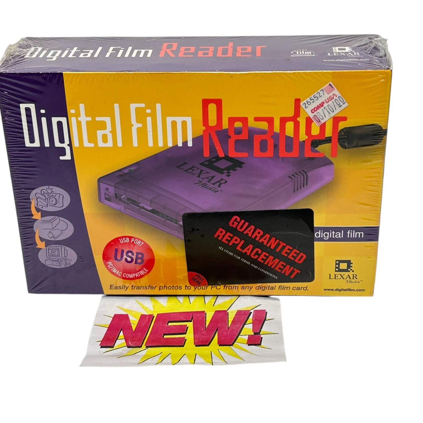 Lexar Digital Film Reader Camera Memory Card PC/Mac USB Hub for Media Transfer