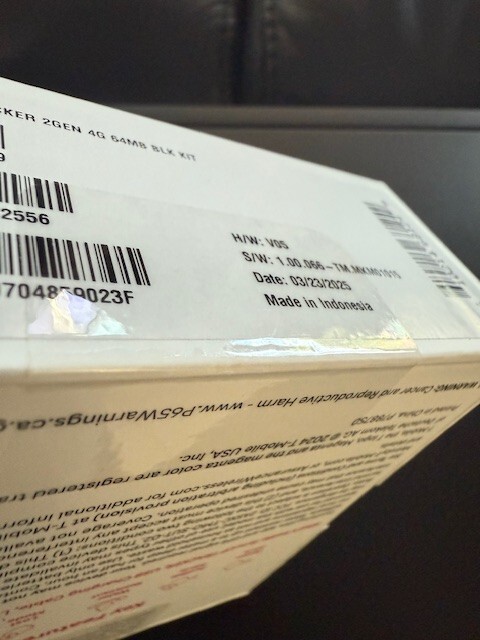 T-Mobile Sync Up Tracker 2nd Gen 64MB Black Kit Location Tracking SOS New Sealed