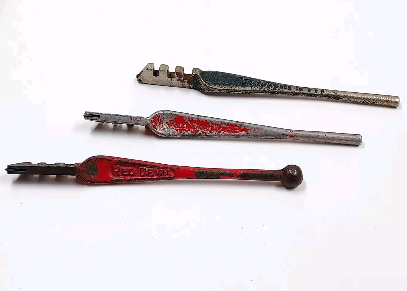 Vintage Red Devil & Fletcher Glass Cutters Lot Of 3 Estate Find