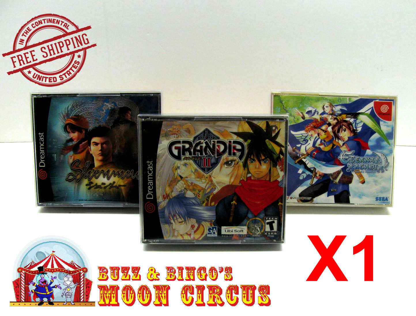 1x SEGA DREAMCAST CIB DOUBLE CD GAME CASE CLEAR PROTECTIVE BOX PROTECTOR SLEEVE