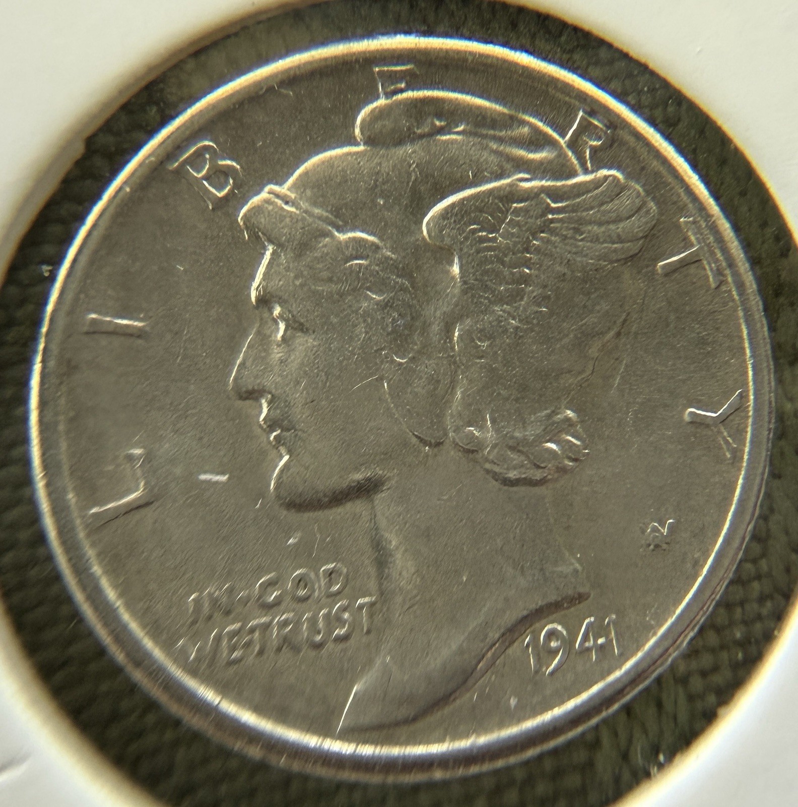 1941-D Mercury Dime Circulated Coin Business Strike Uncertified Very Fine Detail