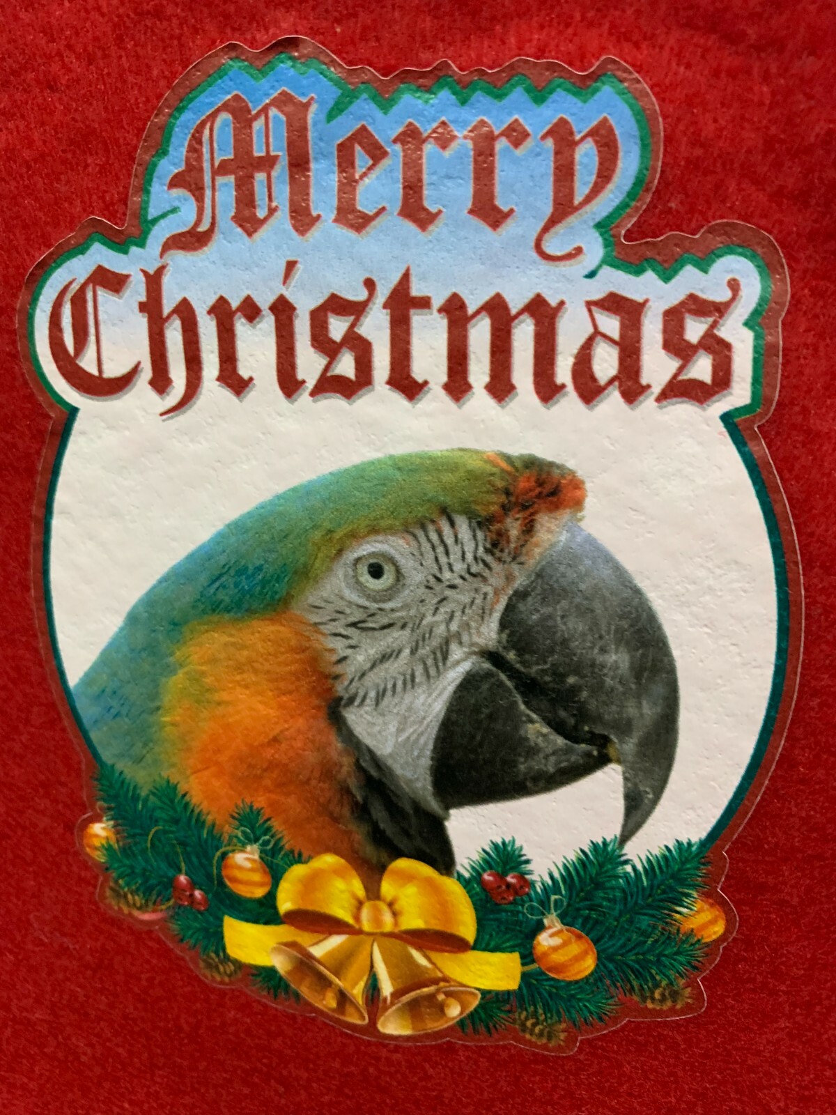 SALE!  Harlequin Macaw Parrot Exotic Bird Holiday Christmas Stockings