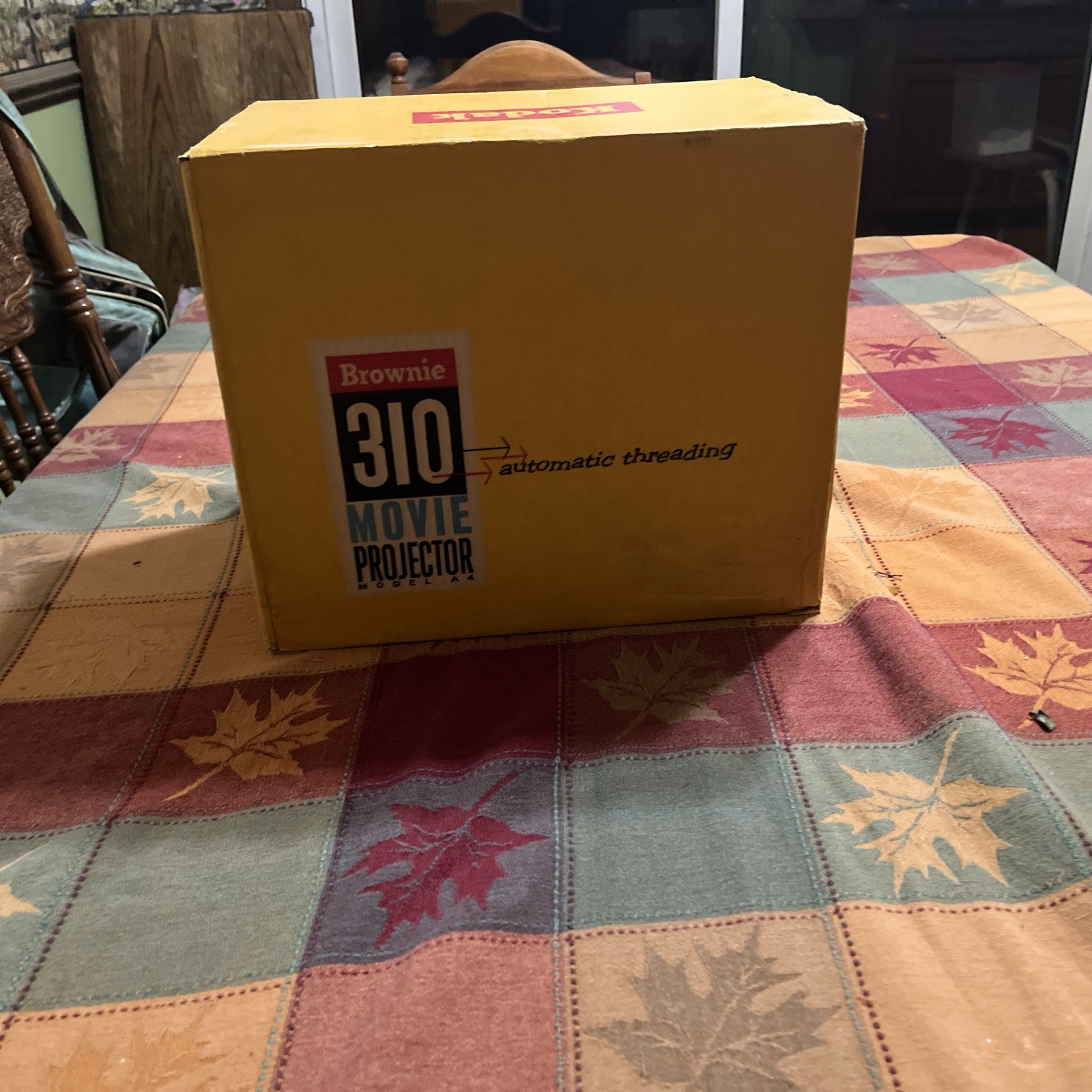 Vintage Kodak Brownie 310 Movie Projector In Original Box-model A4 W/auto Thread