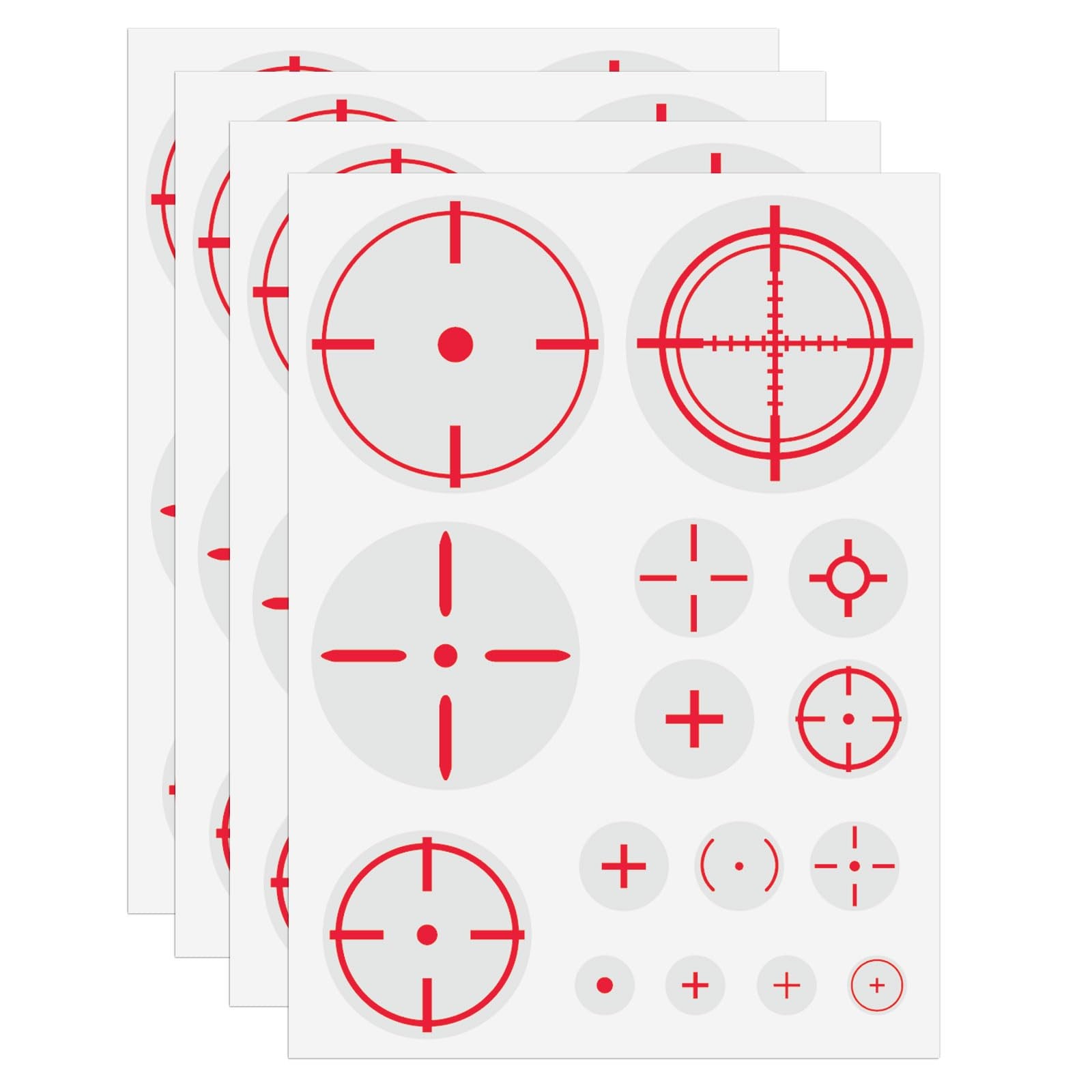 GSCWLD 60PCS Games Fast Scope Monitor Decal,Transparent Clear FPS Aim