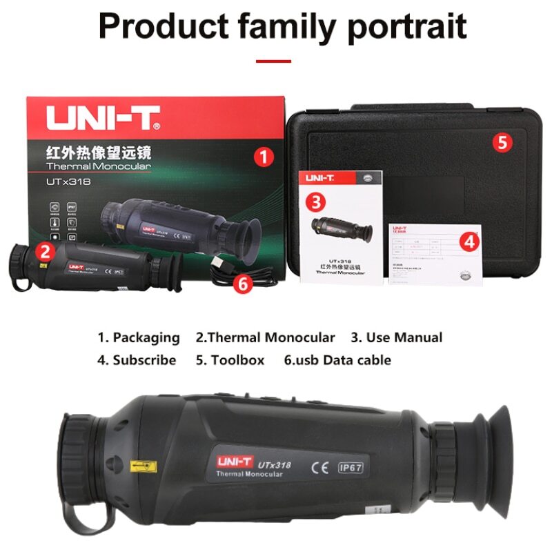 UNI-T UTx318 Night Version Thermal Imaging Monocular IR Camera Video Recorder