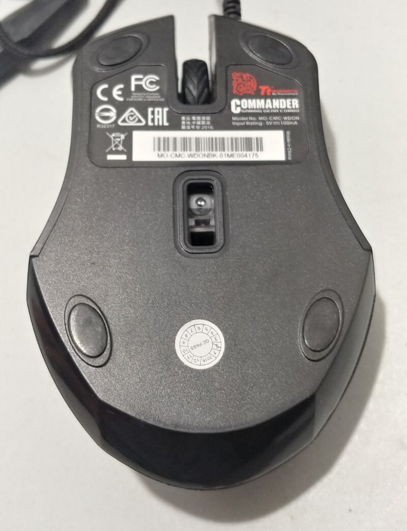 Tt Commander Computer Mouse USB Connection Model MO-CMC-WDON Tested! Works Great