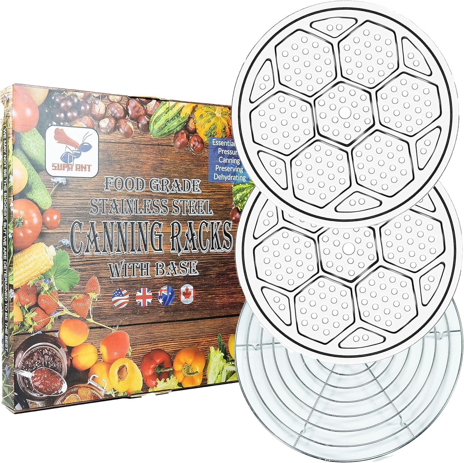 Canning Rack - Pot Rack - Canning Rack for Water Bath Canner Rack - Stainless...