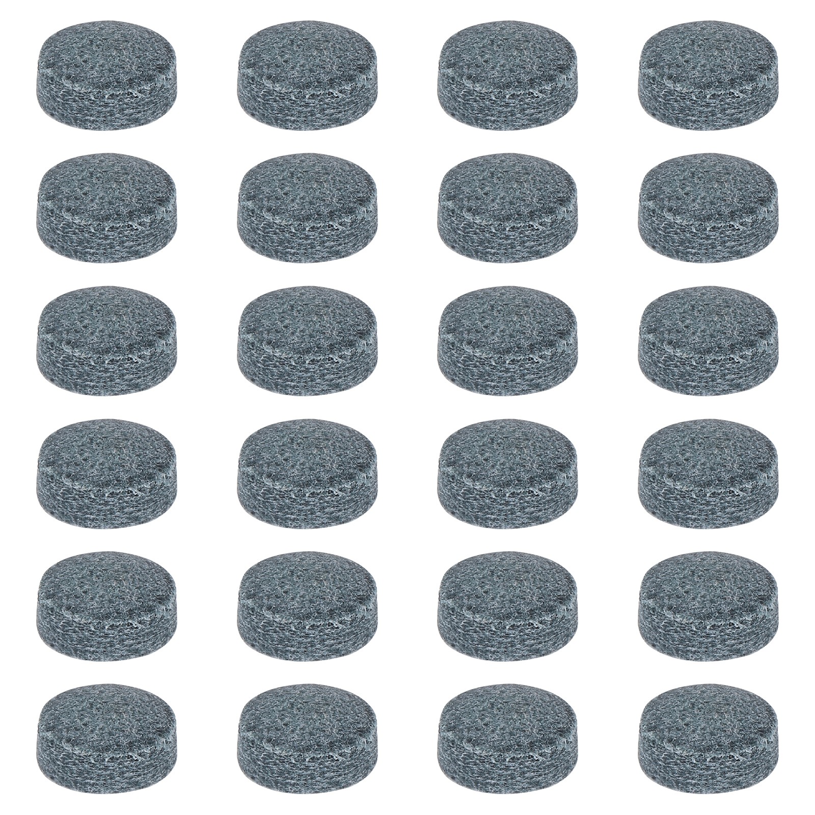 Billiard Pool Cue Tips, Pool Cue Tips Cow Leather 11mm & 24 Pcs & Grey