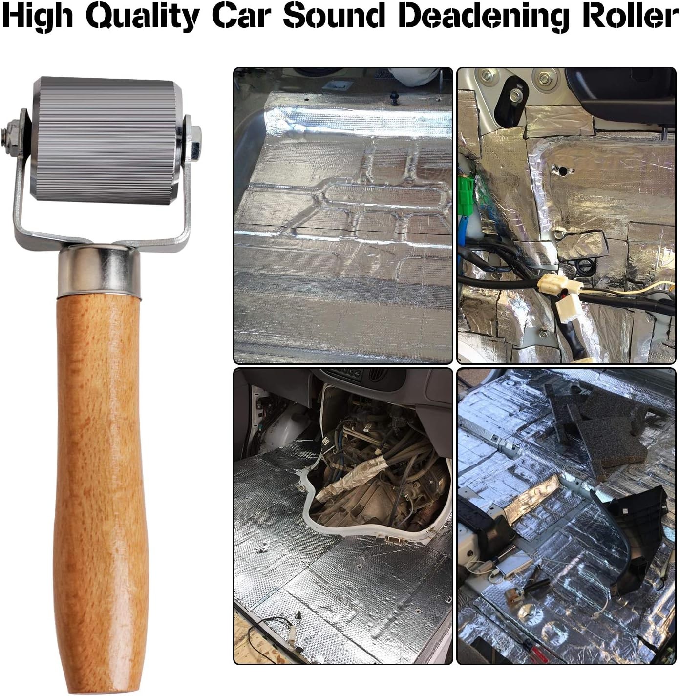 Car Sound Deadening Roller Metal Installation Tool 3 Pcs