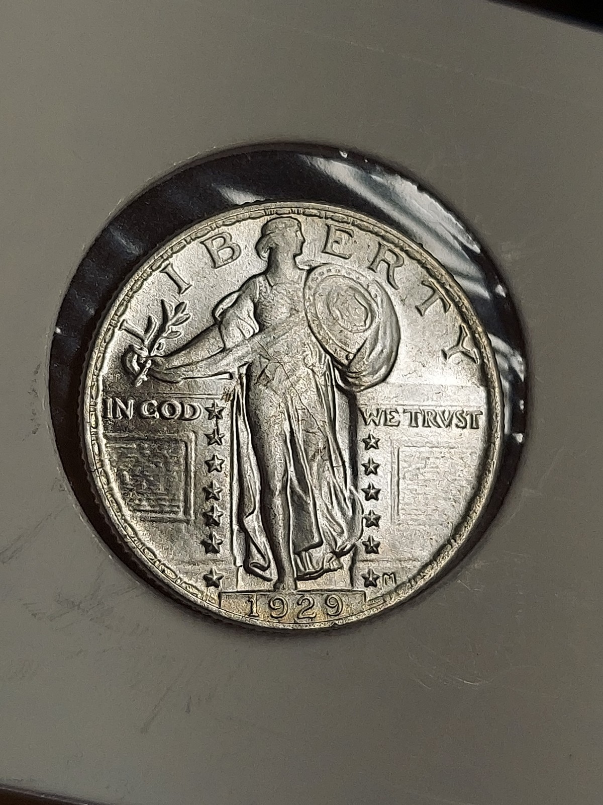 US Remake-Novelty 1929 Silver Plated Standing Liberty Quarter,Very Rare Key Date
