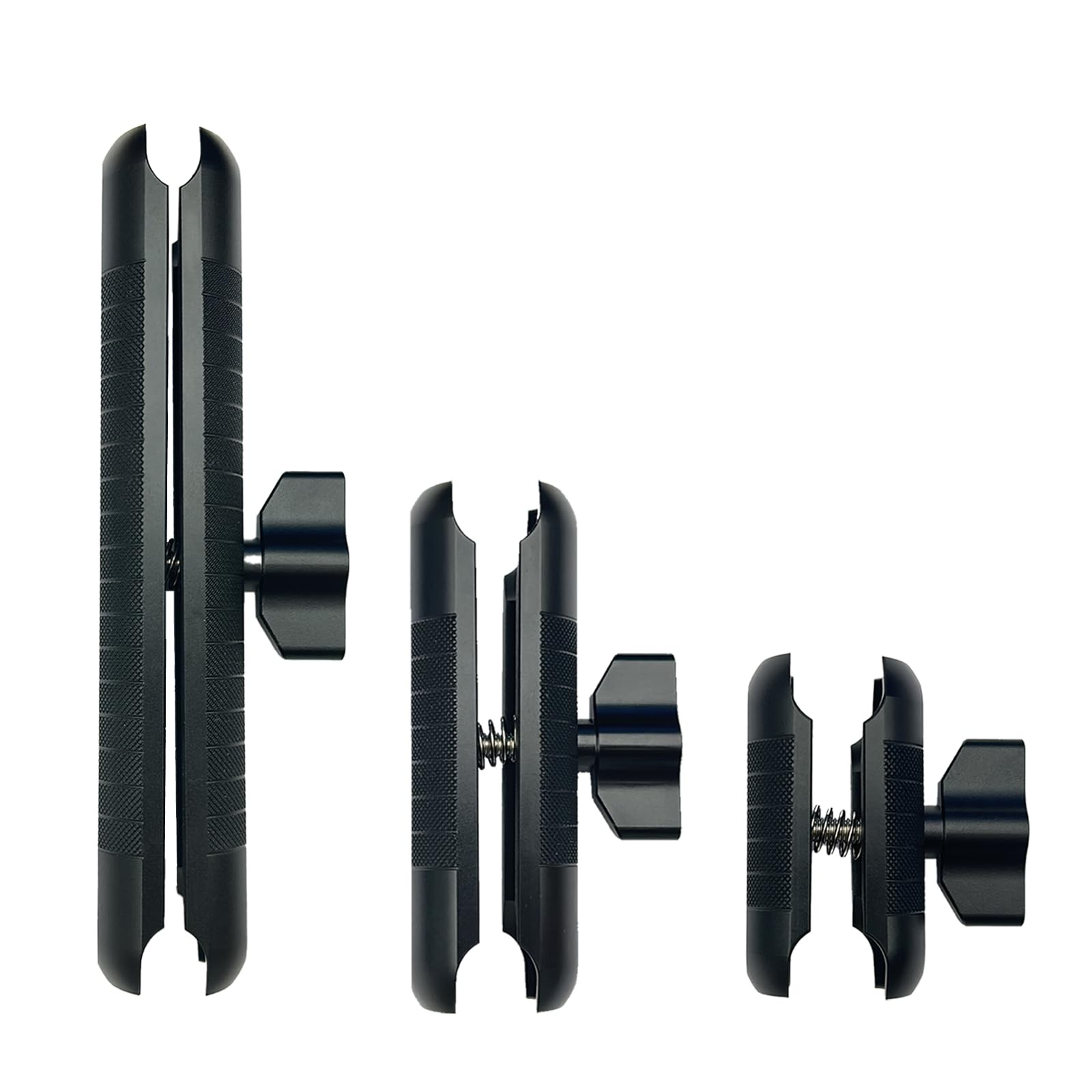 YIMINGYINUO Double Socket Arm Compatible with RAM Short Arm-Black, Black