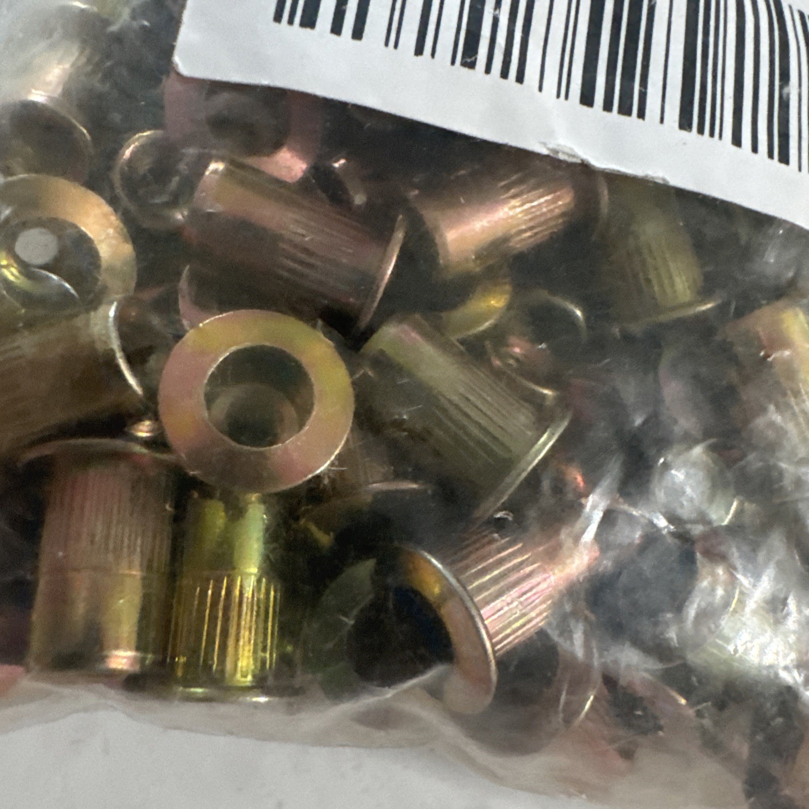 Rivets 200 Pieces 6-32 Rivet Nut Flat Head nut Insert Nuts 2 Packs Of 100 Each