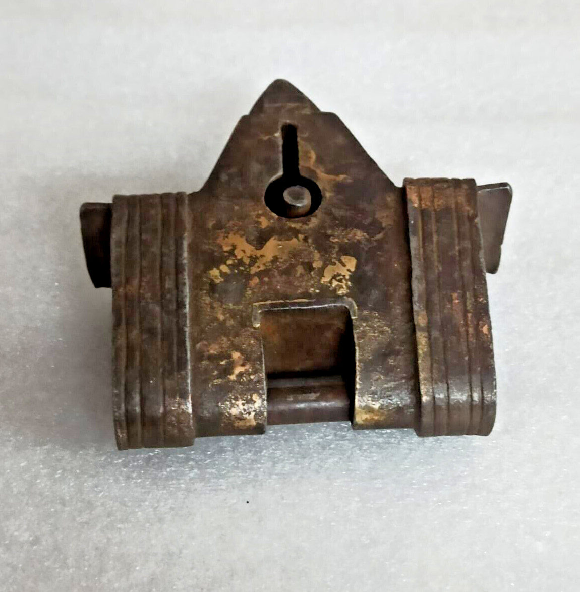Vintage Iron Handcrafted Unique Shape Solid Heavy Padlocks