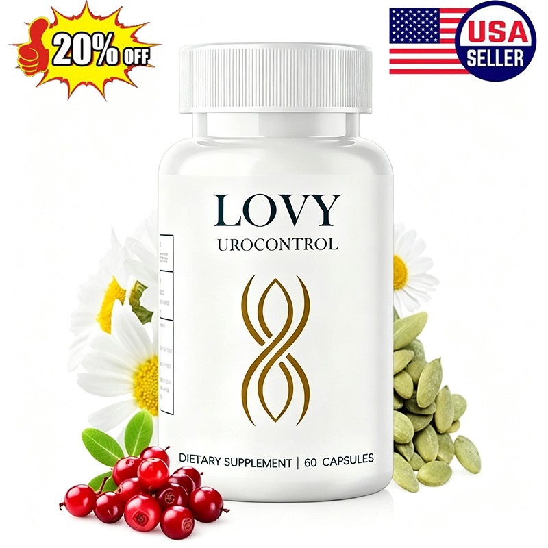 Lovy Urocontrol Capsules, Bladder Health Supplement, Maximum Strength Formula