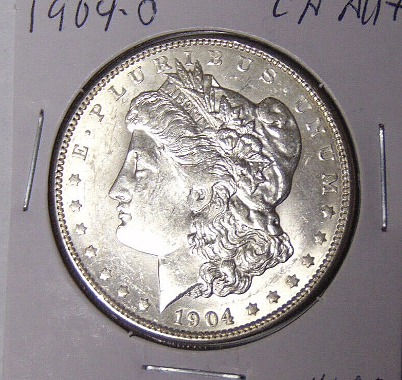 Choice AU 1904-O Morgan Silver Dollar About Uncirculated New Orleans (11.1424)