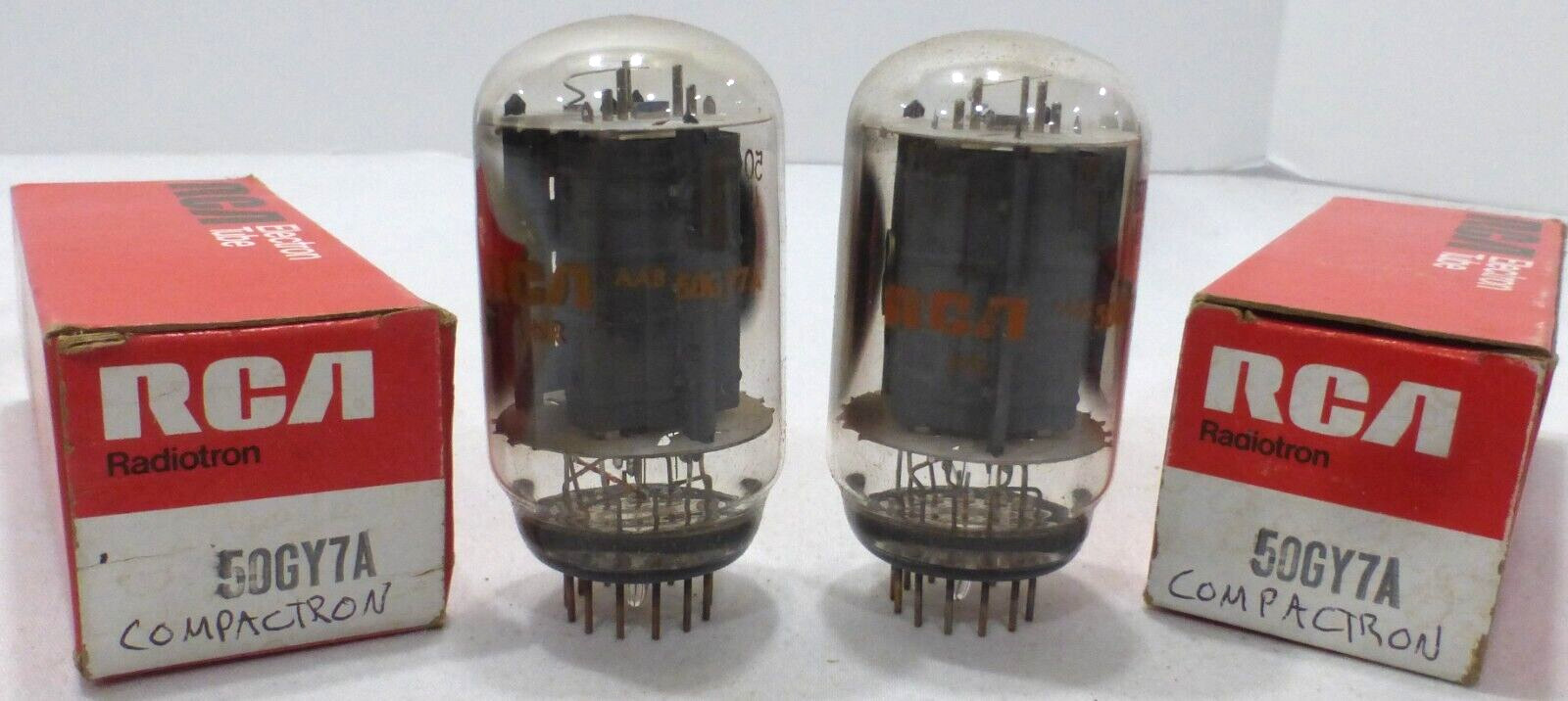 Lot of (2) RCA 50GY7A Electronic Tube, NEW-Old Stock