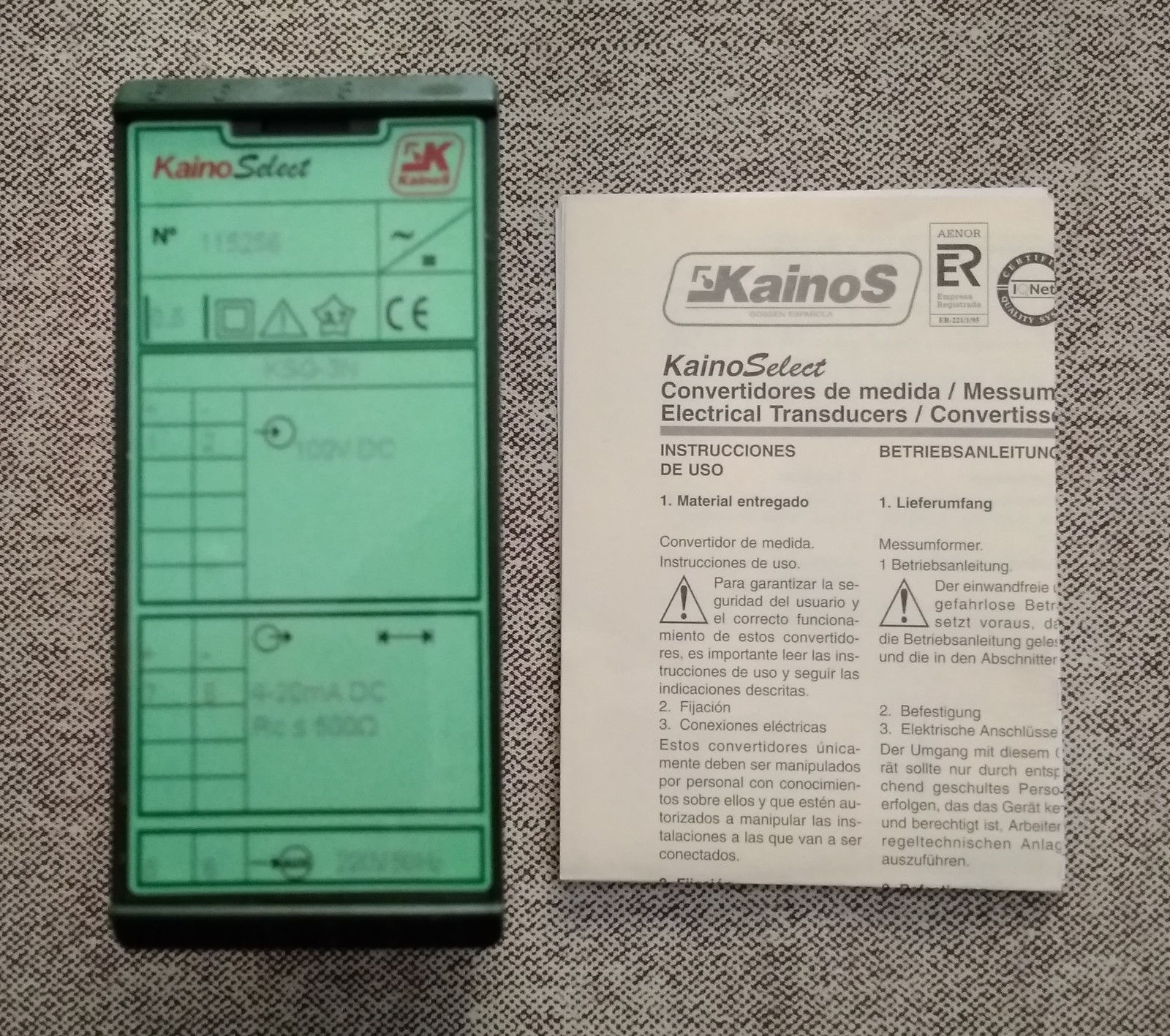 KainoSelect - Electrical Transducers - KSG-3N , AC/DC / NEW