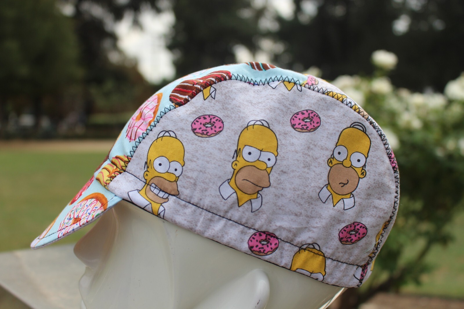 CYCLING CAP DONUTS DONUTS  90'S CARTOONS HANDMADE IN USA   S M L