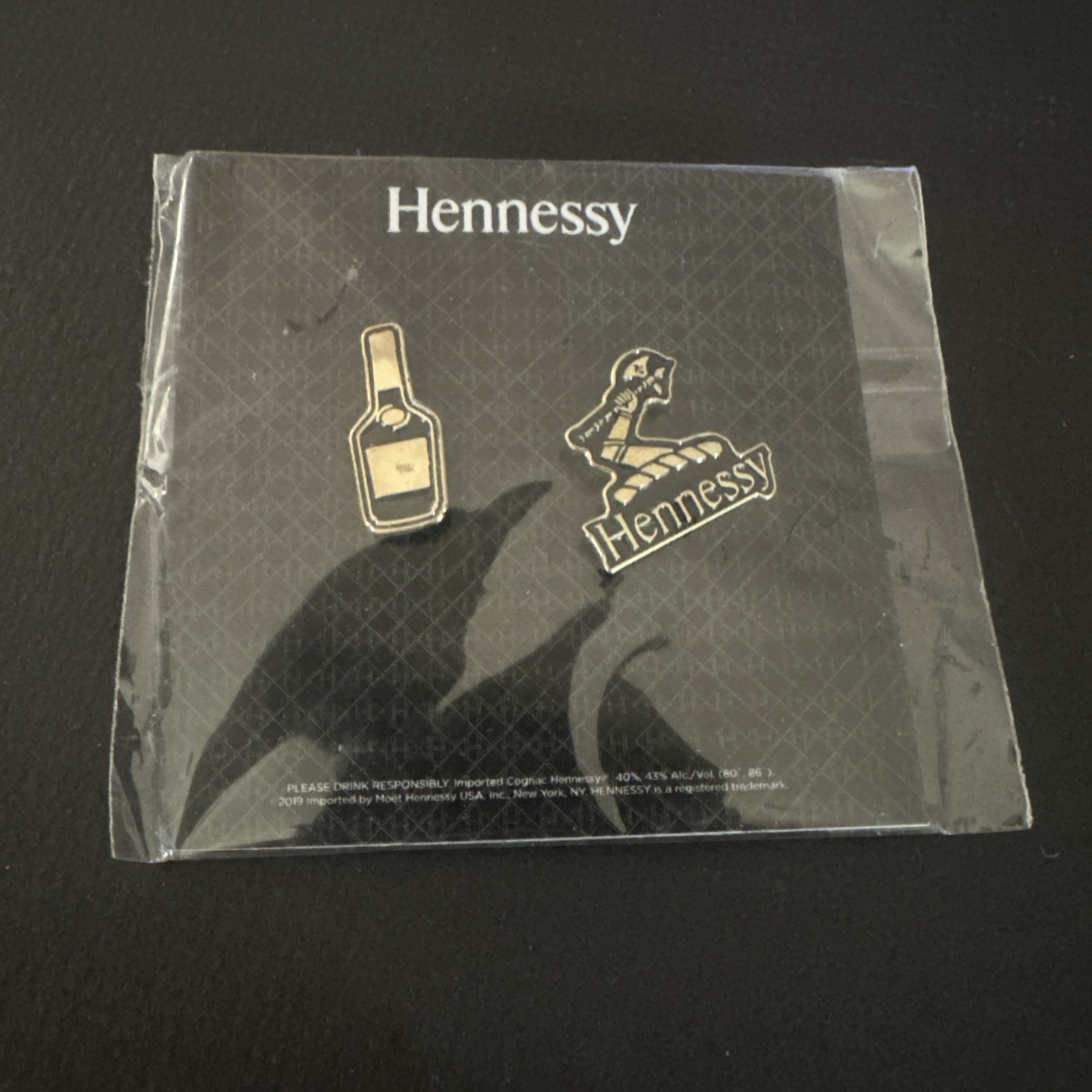 Hennessy Cognac Metal Enamel Hat Shirt Lapel Pin set *BRAND NEW* Rare