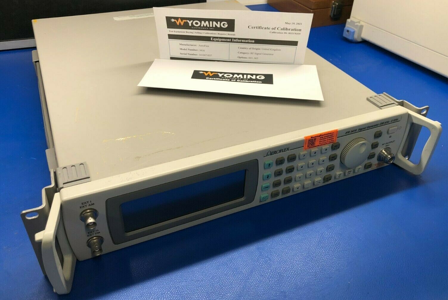 AeroFlex IFR 3416 Signal Generator 250kHz - 6GHz Opt. 03, 05,07,2 1 *CALIBRATED*